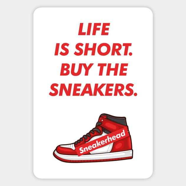 Hypebeast Red Sneaker Sticker by milatees